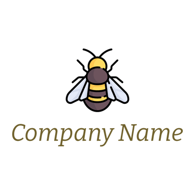 Bee logo on a White background - Umwelt & Natur