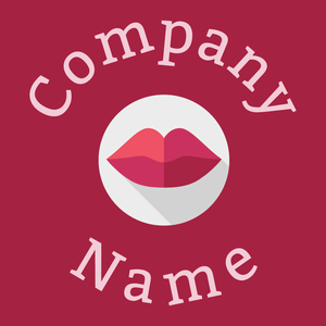 Lips logo on a Brown background - Moda & Beleza