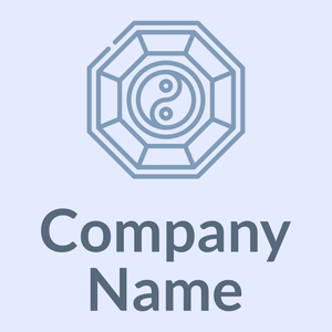 Feng shui logo on a Alice Blue background - Abstrait