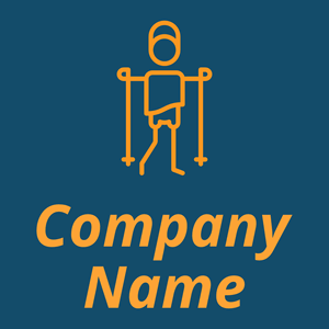 Nordic walking logo on a Blue Stone background - Sommario
