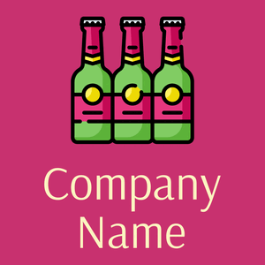 Beers on a Medium Red Violet background - Alimentos & Bebidas