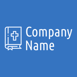 Bible logo on a Curious Blue background - Religieus