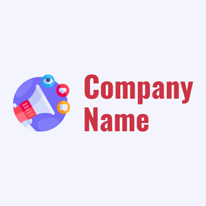 Social media logo on a Ghost White background - Negócios & Consultoria