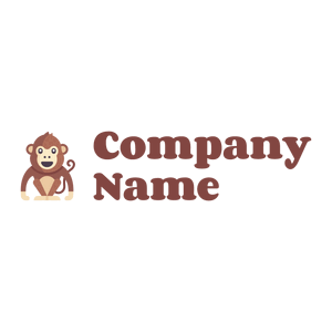 Monkey logo on a White background - Tiere & Haustiere