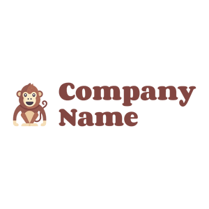 Monkey logo on a White background - Animali & Cuccioli