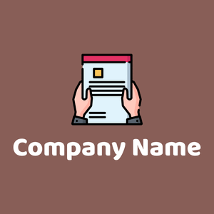 Contract logo on a Rose Taupe background - Negócios & Consultoria
