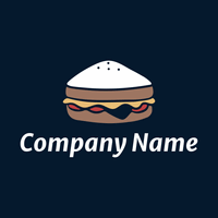Logo de sándwich, hamburguesa, queso, tomate - Alimentos & Bebidas Logotipo