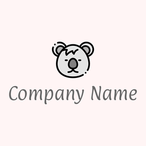 Koala logo on a Snow background - Animaux & Animaux de compagnie