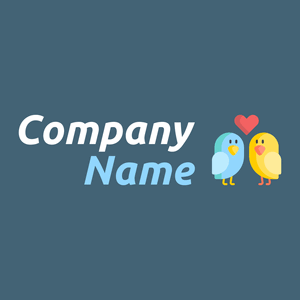 Love bird logo on a Bismark background - Computer