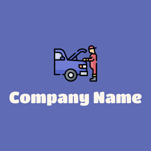 Mechanic on a Chetwode Blue background - Auto & Voertuig