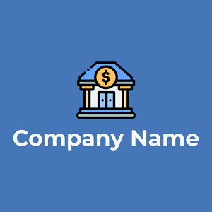 Bank logo on a Blue background - Negócios & Consultoria