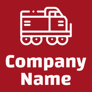 Locomotive logo on a Fire Brick background - Automobiles & Vehículos