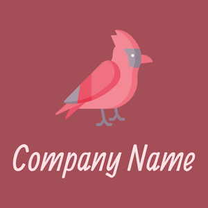 Wewak Cardinal on a Hippie Pink background - Animales & Animales de compañía