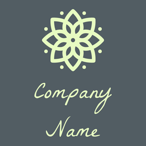 Mandala logo on a Fiord background - Blumen