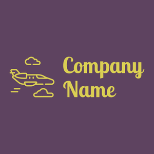 Private jet logo on a Bossanova background - Auto & Voertuig