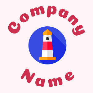 Lighthouse logo on a Lavender Blush background - Arquitetura