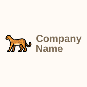 line Cheetah on a Seashell background - Animais e Pets