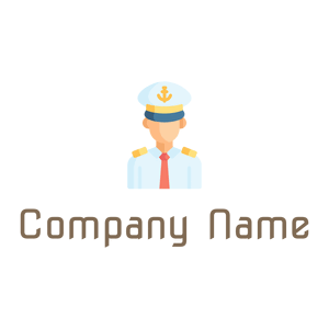 Man Captain logo on a White background - Abstracto