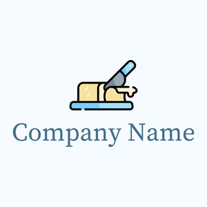 Butter logo on a Blue background - Agricultura
