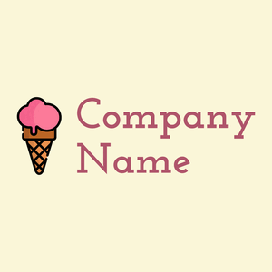 Ice cream logo on a Early Dawn background - Essen & Trinken