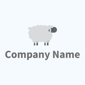 Sheep logo on a Alice Blue background - Landwirtschaft