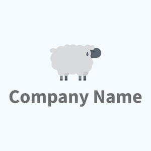 Sheep logo on a Alice Blue background - Agricultura