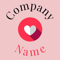 Heart logo on a Chantilly background - Computer