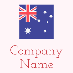 Square Australia on a Lavender Blush background - Abstrait