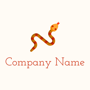 Red Snake logo on a Floral White background - Animaux & Animaux de compagnie