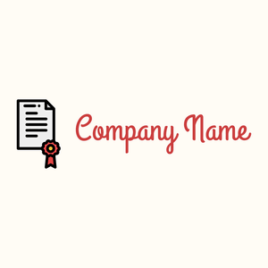 Diploma logo on a Floral White background - Abstrait
