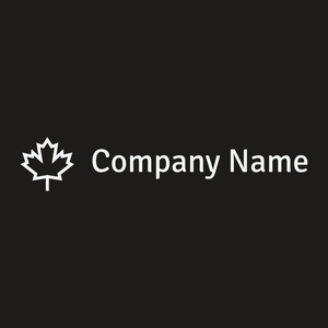 Maple logo on a Bokara Grey background - Floral