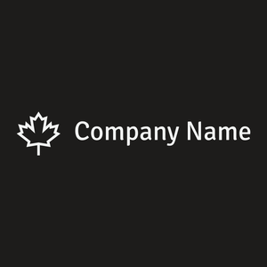 Maple logo on a Bokara Grey background - Florale