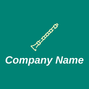 Clarinet on a Surfie Green background - Arte & Entretenimiento