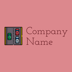 Motorway logo on a Sea Pink background - Automobile & Véhicule