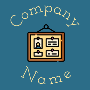 Corkboard logo on a Atoll background - Abstrait