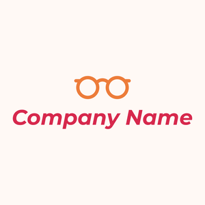 Eyeglasses logo on a Seashell background - Abstrakt