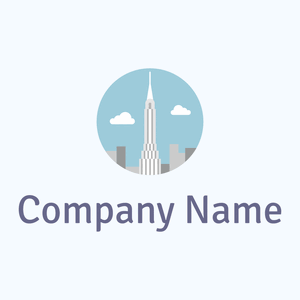Chrysler building on a Alice Blue background - Architektur