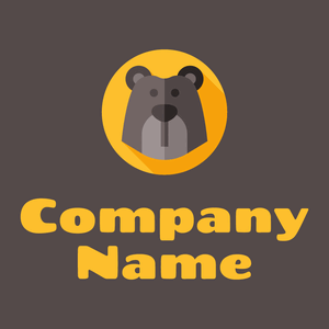 Bear logo on a Matterhorn background - Animali & Cuccioli
