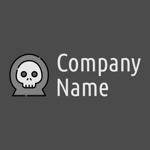 Grim reaper logo on a Charcoal background - Abstracto