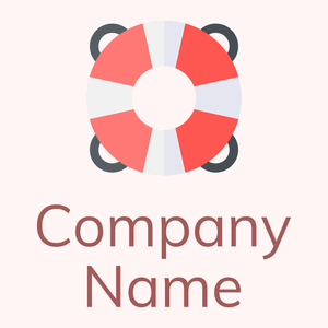 Life saver logo on a Snow background - Segurança