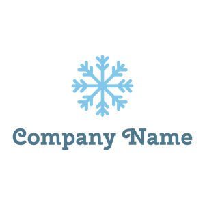 Sky Blue Snowflake on a White background - Abstrait
