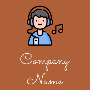 Black Listen on a Orange Roughy background - Computadora