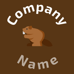Bourbon Beaver on a Baker's Chocolate background - Tiere & Haustiere