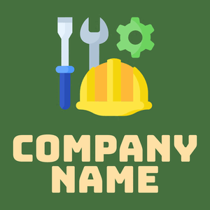 Helmet logo on a Fern Green background - Construcción & Herramientas