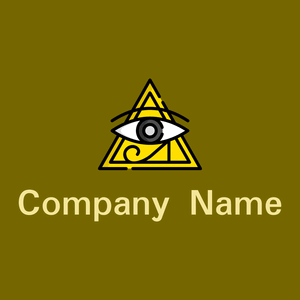 Illuminati logo on a Olive background - Religion