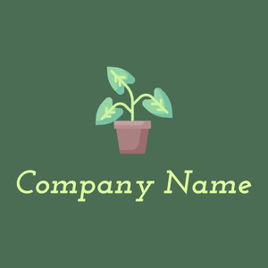 Plant logo on a Como background - Blumen