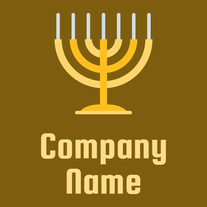 Hebrew logo on a Raw Umber background - Religion et spiritualité