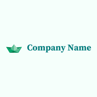 Origami logo on a Mint Cream background - Abstracto