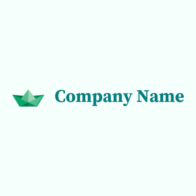 Origami logo on a Mint Cream background - Rencontre