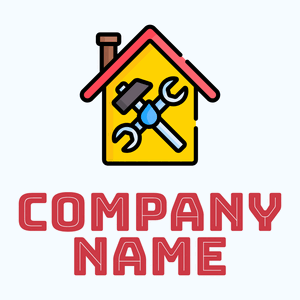 Plumber logo on a Alice Blue background - Affari & Consulenza